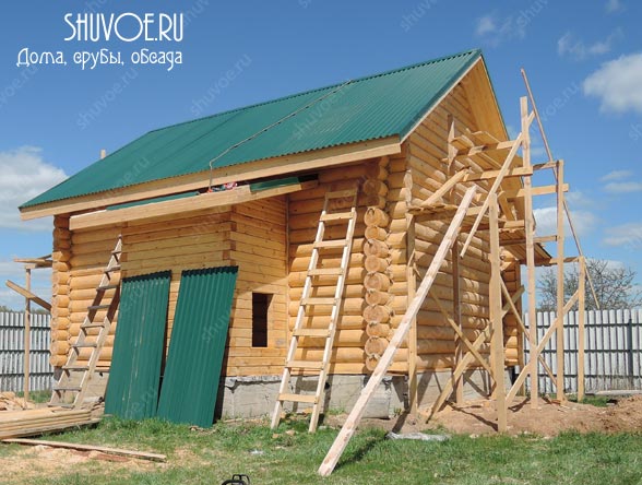 Строительство дома 7х8 на основе сруба в городе Яхрома.